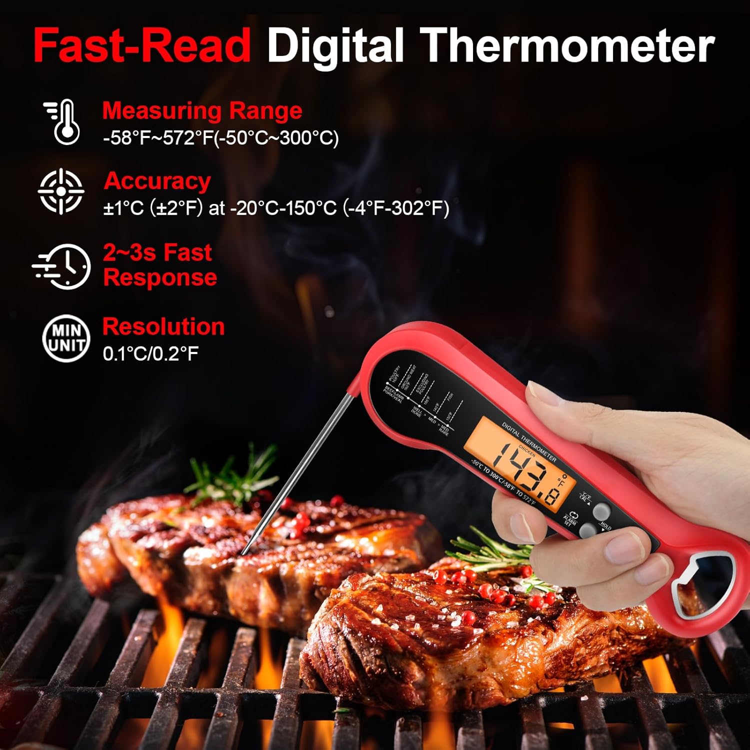 Профессиональный цифровой терм – обзор и цена Instant Read Thermometer