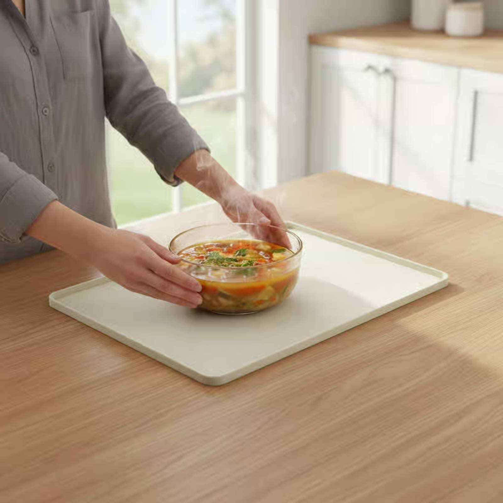 Silicone Baking Mat - Силиконовый коврик для микроволновой печи, гибкая