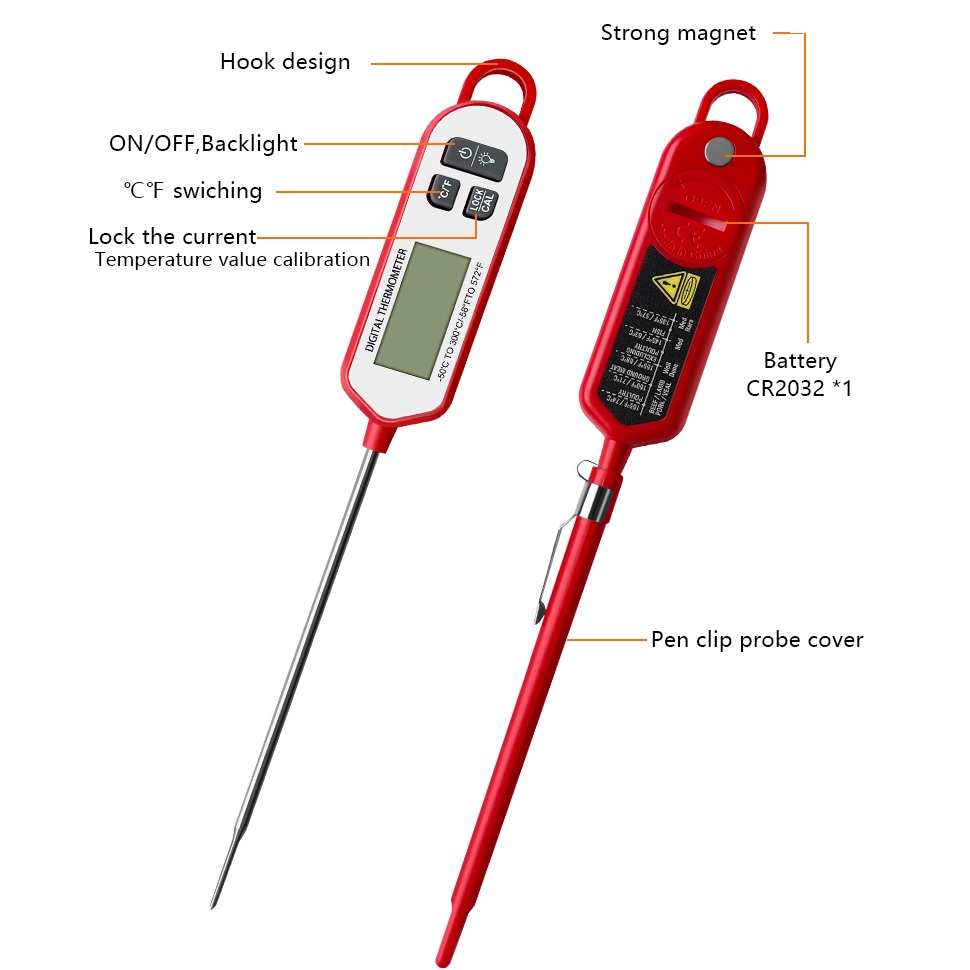 Цифровой термометр для мяса, м – обзор и цена Instant Read Thermometer
