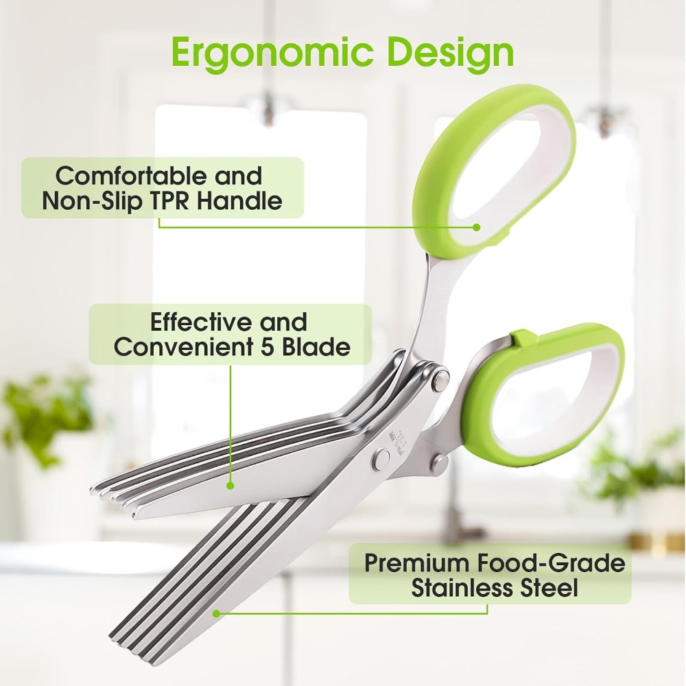 Кухонные ножницы для трав с 5  – обзор и цена Herb Scissors 5 Blade