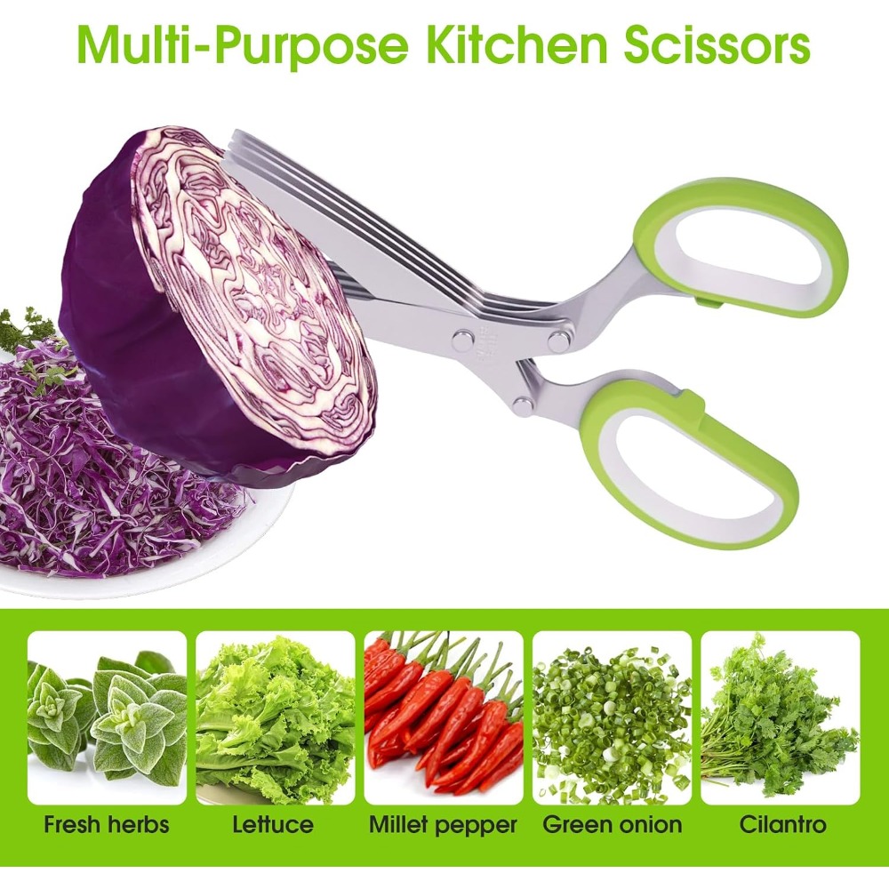 Кухонные ножницы для трав с 5  – обзор и цена Herb Scissors 5 Blade