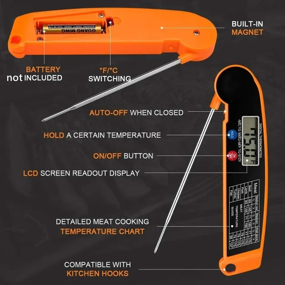 Водонепроницаемый цифровой кух – обзор и цена Instant Read Thermometer