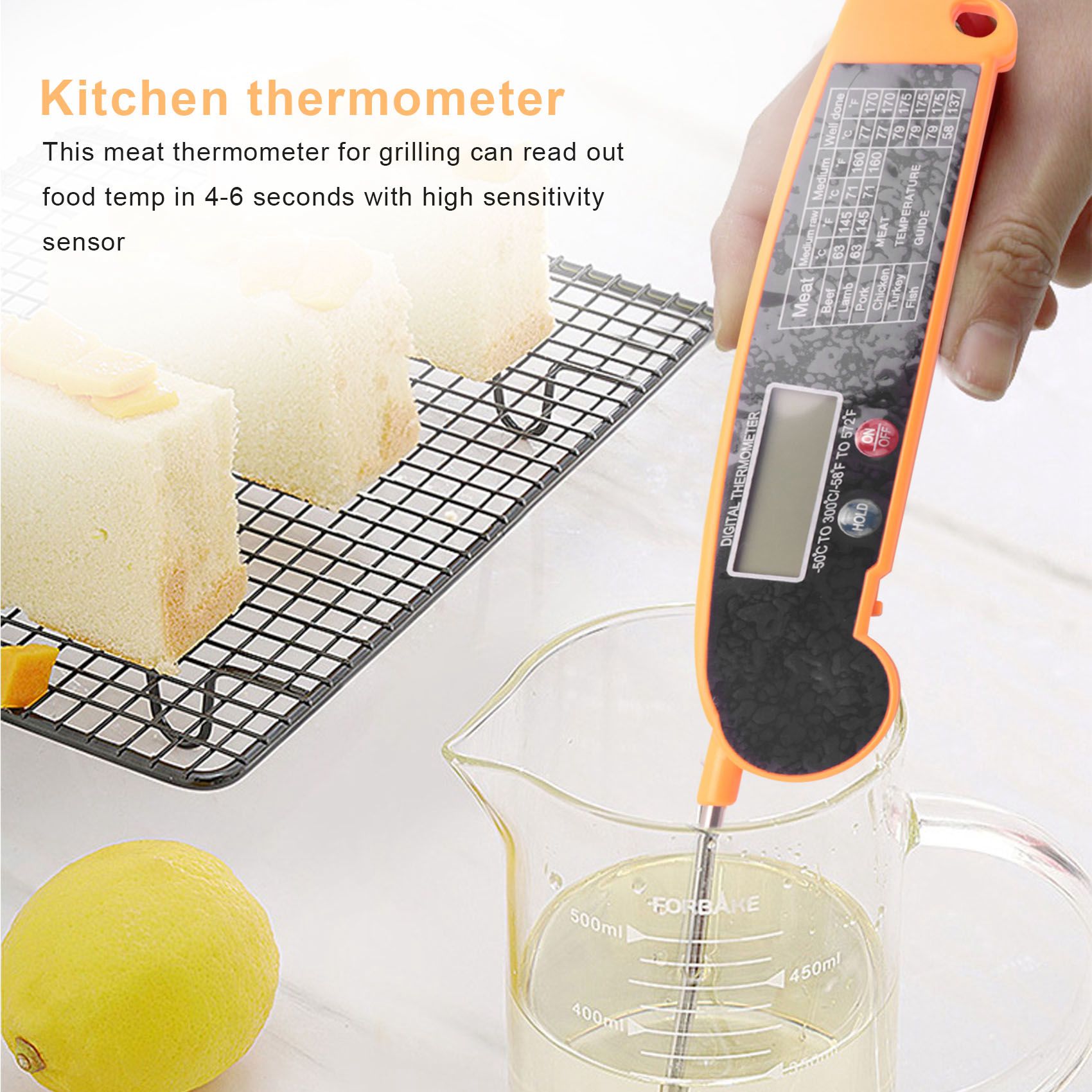Цифровой термометр для мяса с  – обзор и цена Instant Read Thermometer
