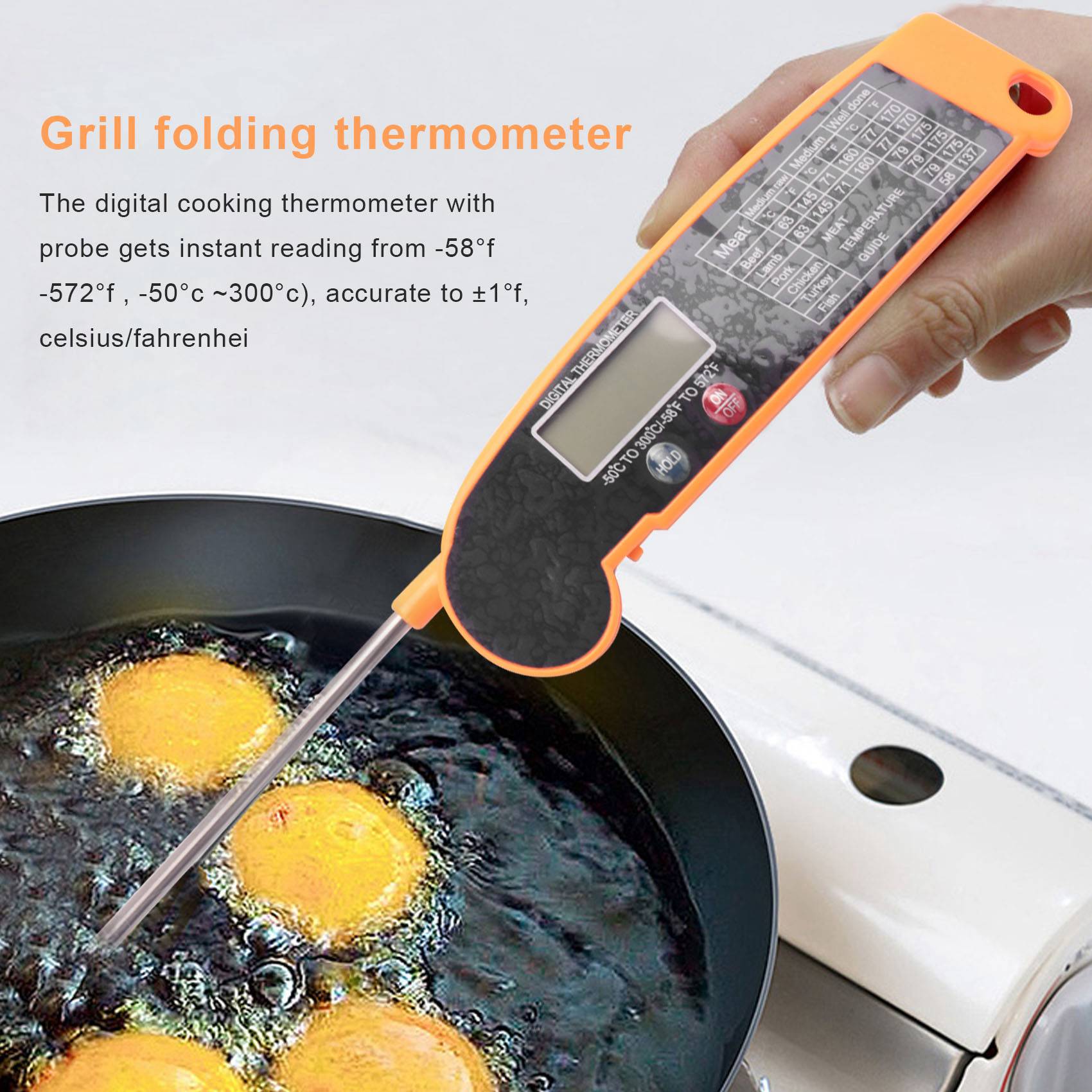 Цифровой термометр для мяса с  – обзор и цена Instant Read Thermometer